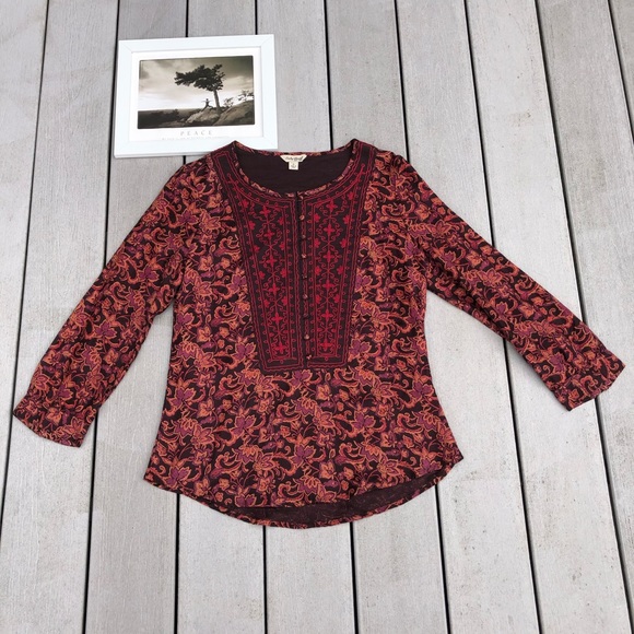 lucky brand tunic tops